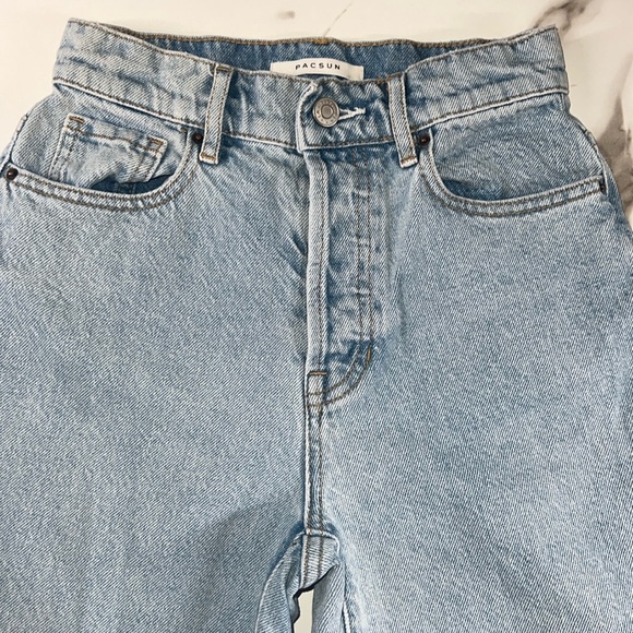 PACSUN button-up ripped women’s blue jeans size 23 - Picture 6 of 14